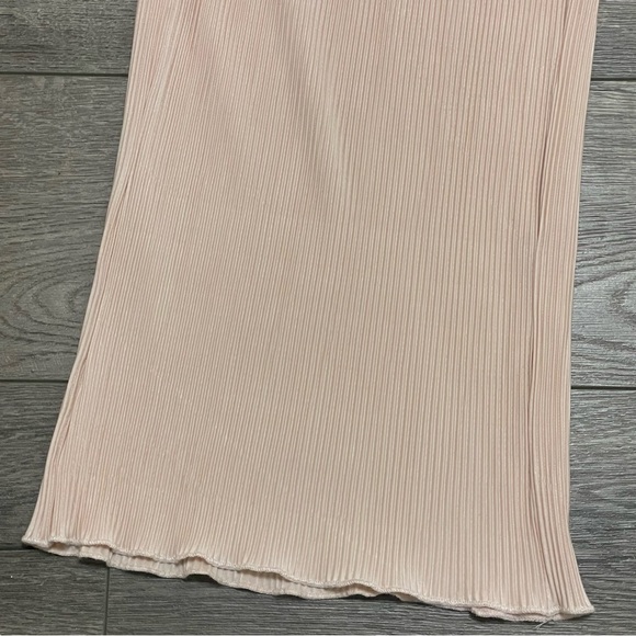 Joie Women's Pleated Satin Pink High Rise Pants Pull On Stretch Waist Sz Small - Picture 4 of 8